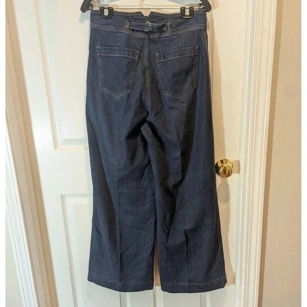 Y2K High Rise Wide Leg Jeans Dark Wash House of Harlow 1960 Women's 28